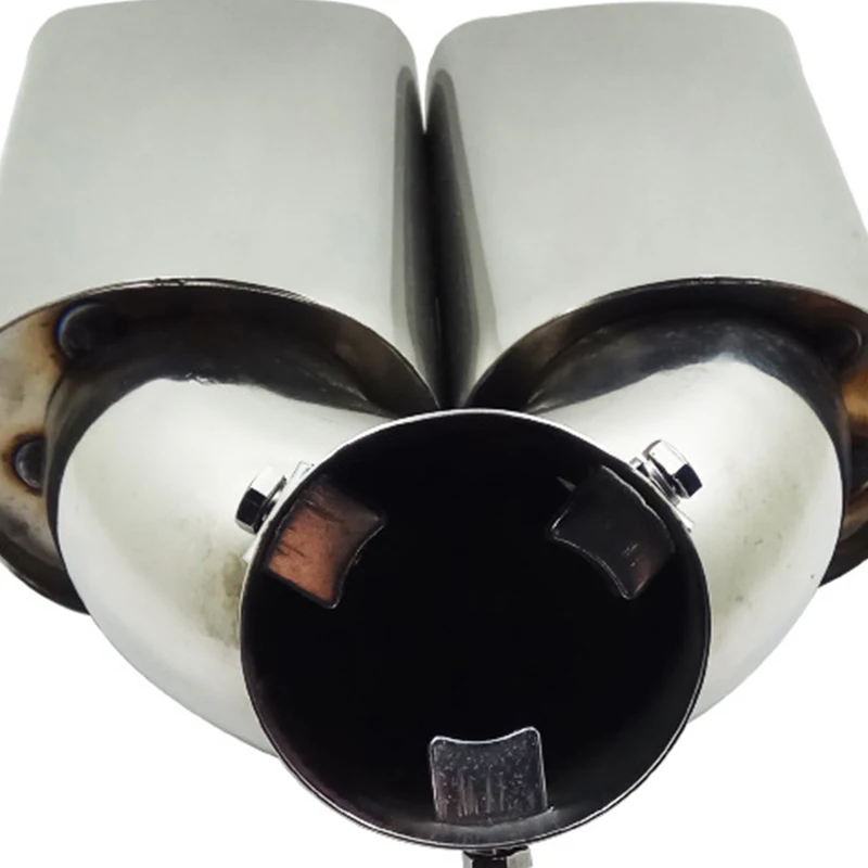 1PC Exhaust Pipe Double Head Muffler Suitable for Corolla LEVIN Vios YARiS L Stainless Square Double Head Exhaust Pipe Muffler