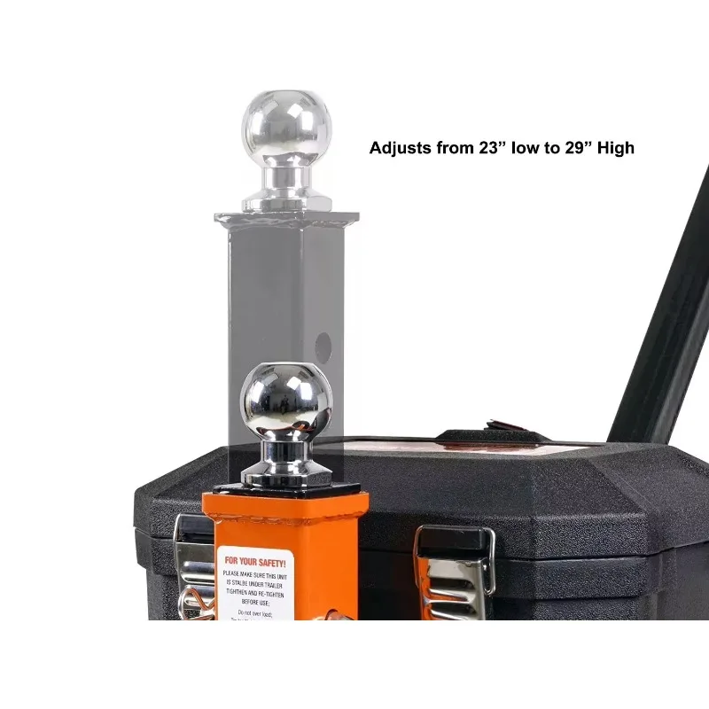 1500Kg Electric Trailer Trolley Utility Dolly Easy Pulling For RV Camper Boat Trailer Ball Size 2