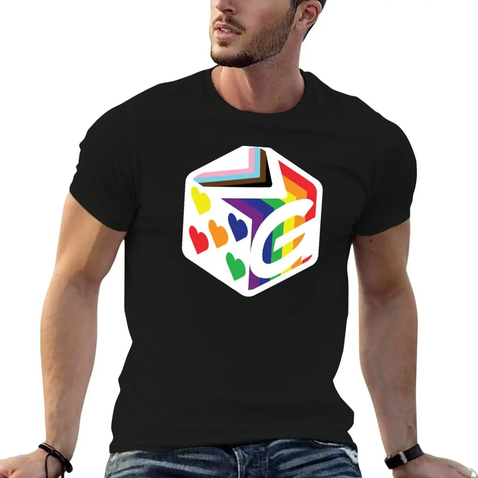 GTG Dice Pride T-Shirt Aesthetic clothing for a boy korean fashion cheap stuff vintage t shirt men