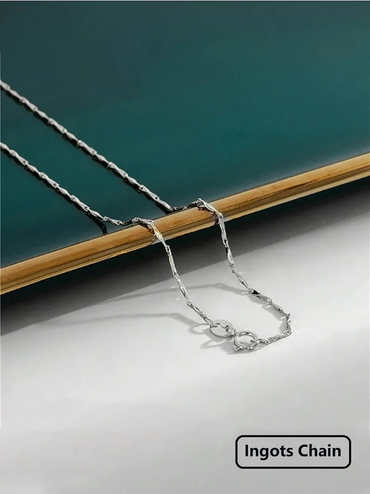 925 Sterling Silber Minimalistische 40cm 45cm Damen Einfache Halskette für Frauen Halskette Geschenke Mode Hochwertige Feine Schmuckstücke – Detail 11
