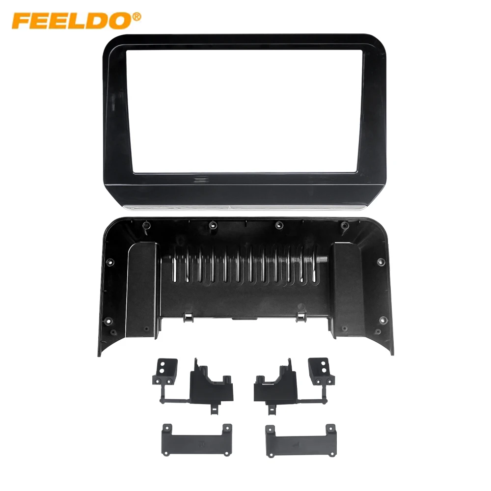 Car Audio 10.1 "Big Screen Head Unit Dash Fascia Panel Frame Kit Adapter Voor Mitsubishi Triton/L200 2023 +