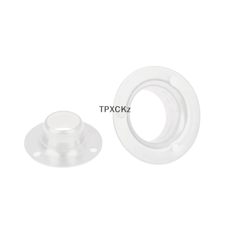 /TPz/Stainless Steel Flange for Wardrobe Curtain Rod Holder Round Tube Holder Bracket Furniture Fittings Towel Tube Holder