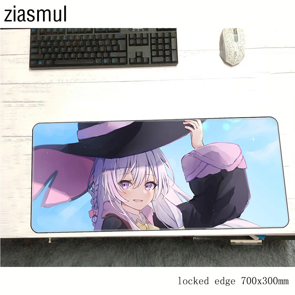 Journey of Elaina Mouse Pad Large Gaming Mousepad Gamer Keyboard Office Rubber Anti-slip Computer Laptop Deskmat Tapis De Souris