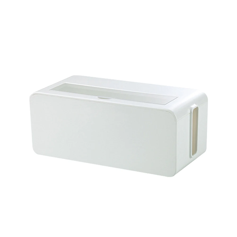 

Strip Cable Management Box Plastic Socket Organizer Cable Storage Case Household Supplies Cord Organizer Cord Hider Box for