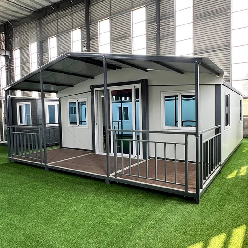 custom.Modern 20ft Expandable Container House with Waterproof Steel Frame Balcony Prefab Outdoor Application Made From Sandwich