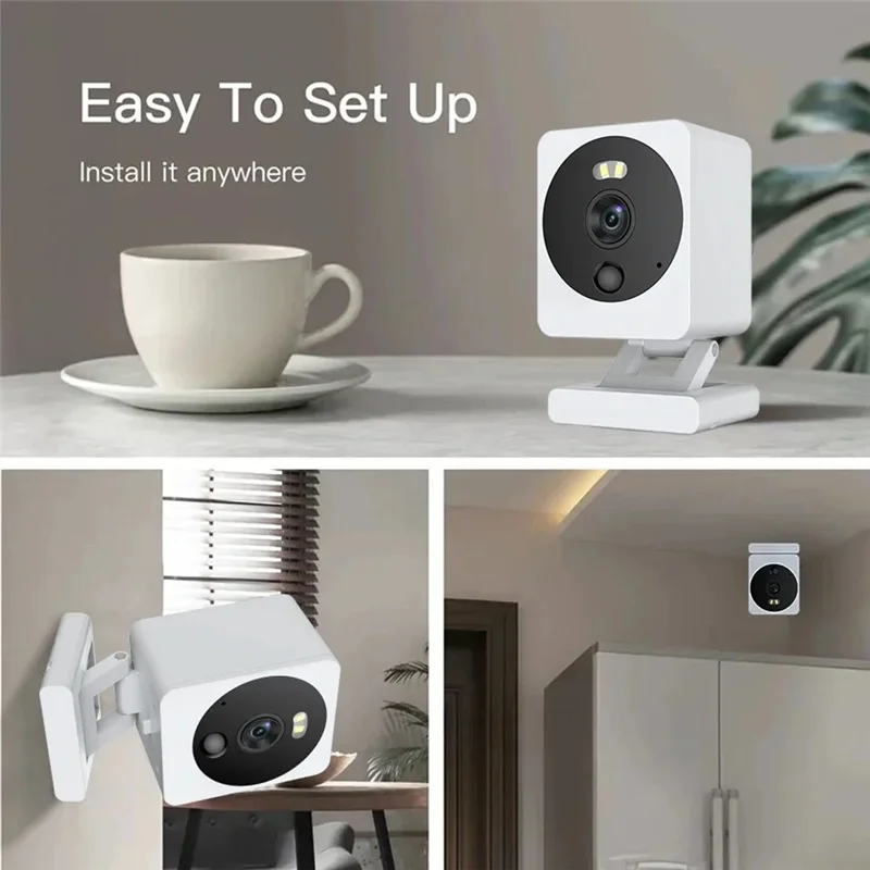 ELEC-Mini telecamera di sicurezza Wifi Tuya esterna 5MP HD rilevamento del movimento telecamera CCTV per visione notturna a colori impermeabile