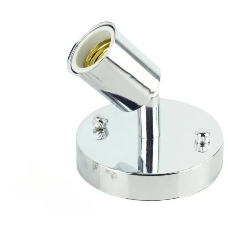 화이트 스타일 E27 벽 램프 홀더 180도 회전 조절 가능한 모던 디자인 금속 램프 베이스 소켓 가정용 조명에 적용