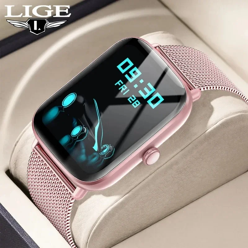 

2023 LIGE Smart Watch New For Women Heart Rate Monitoring Sport Watches IP68 Waterproof Women Smartwatch For Ladies Reloj Mujer