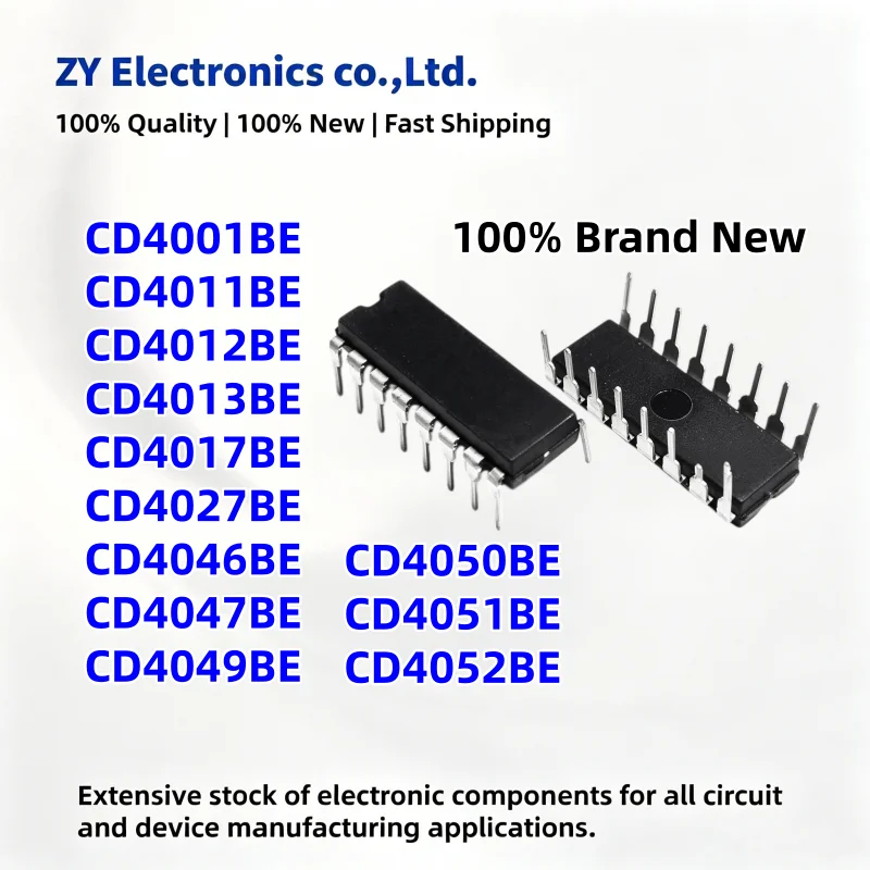 10Pcs New CD4050BE CD4013BE CD4051BE CD4001BE CD4052BE CD4047BE CD4027BE CD4017BE CD4011BE CD4049BE CD4046BE CD4012BE DIP-14/16