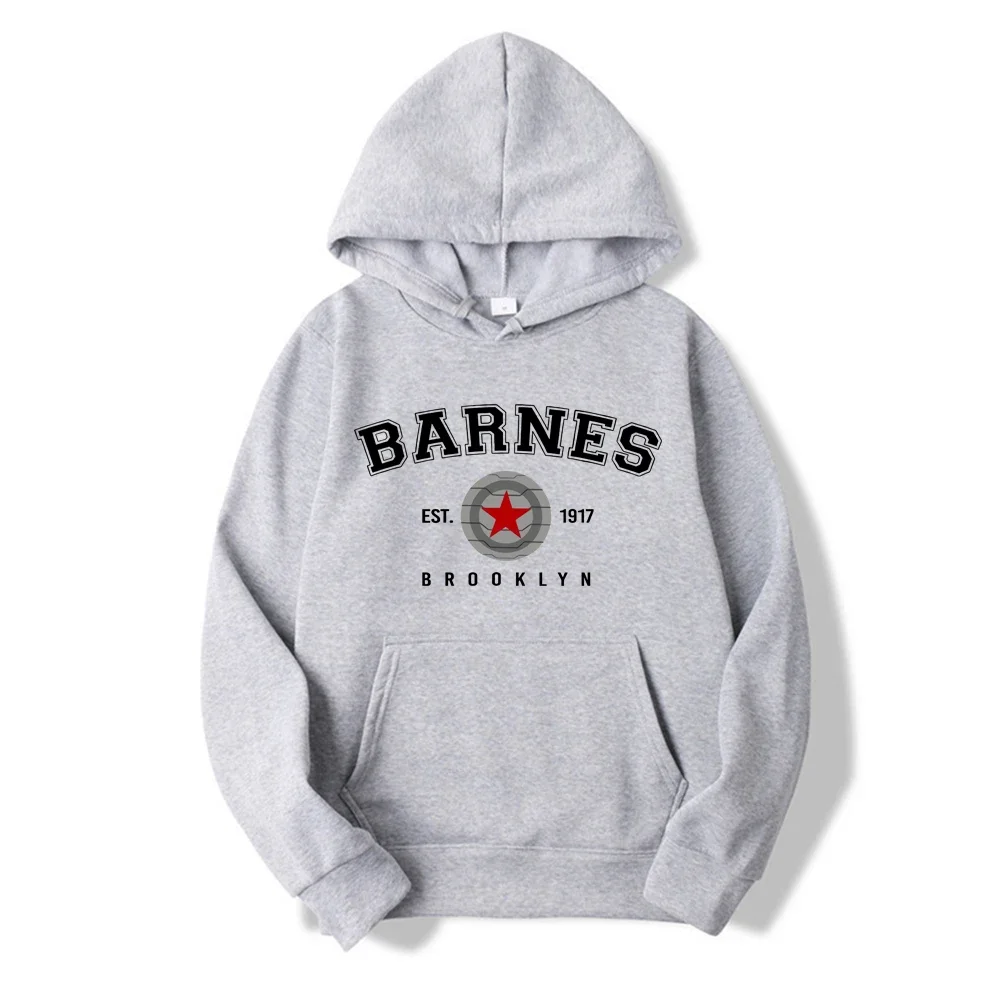 2026Vintage Barnes 1917 Hoodie Bucky Barnes Winter Soldier Hoodies Women Hooded Sweatshirt Tv Show Inspired Pullovers