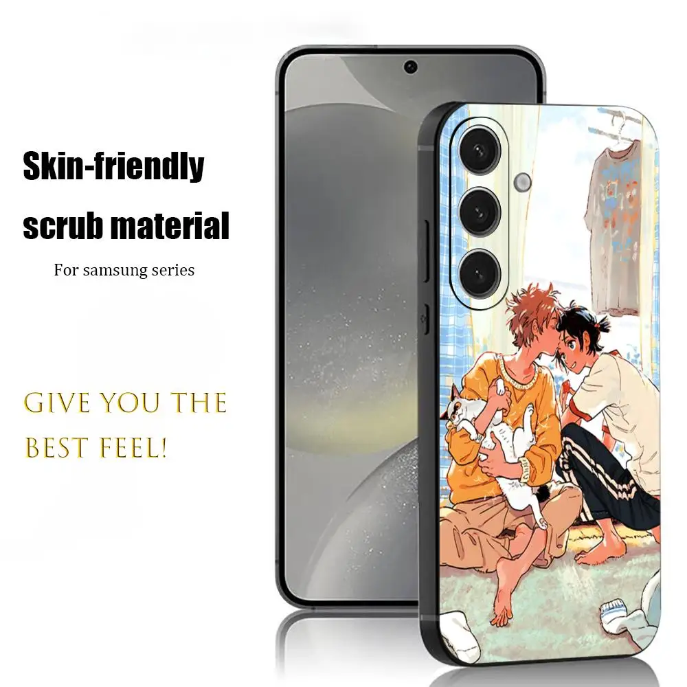 حافظة هاتف Cool Stranger by the Shore لهاتف سامسونج جالاكسي S25 S24 S23 S22 S21 S20 Plus Ultra Note20 Soft Black