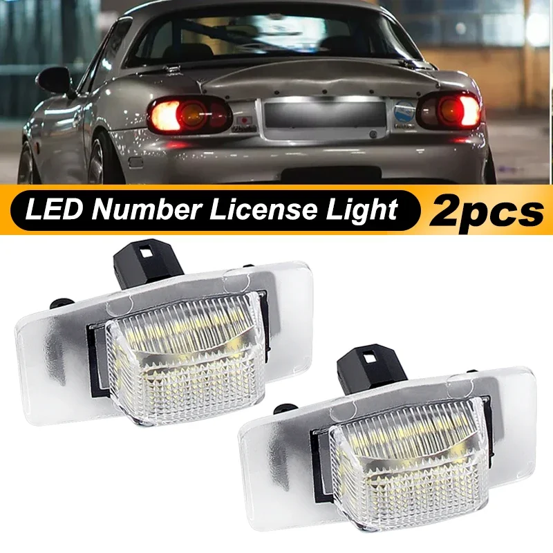 

Fit for Mazda 323 MX-5 NB MPV MK II Tribute for Ford Escape 01-07 White LED License Number Plate Light Lamps
