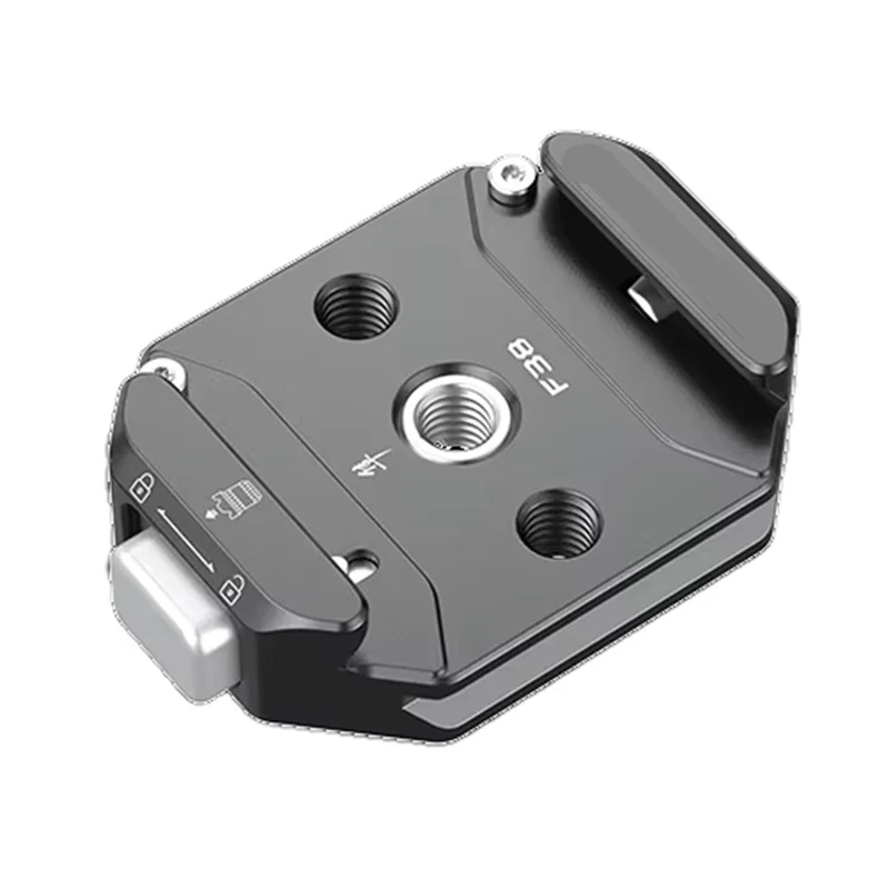 

AT93-F38 Multi-Hole Quick Release Base Universal DSLR Camera Gimbal Arcaswiss Quick Switch Adapter 1/4Inch 3/8Inch