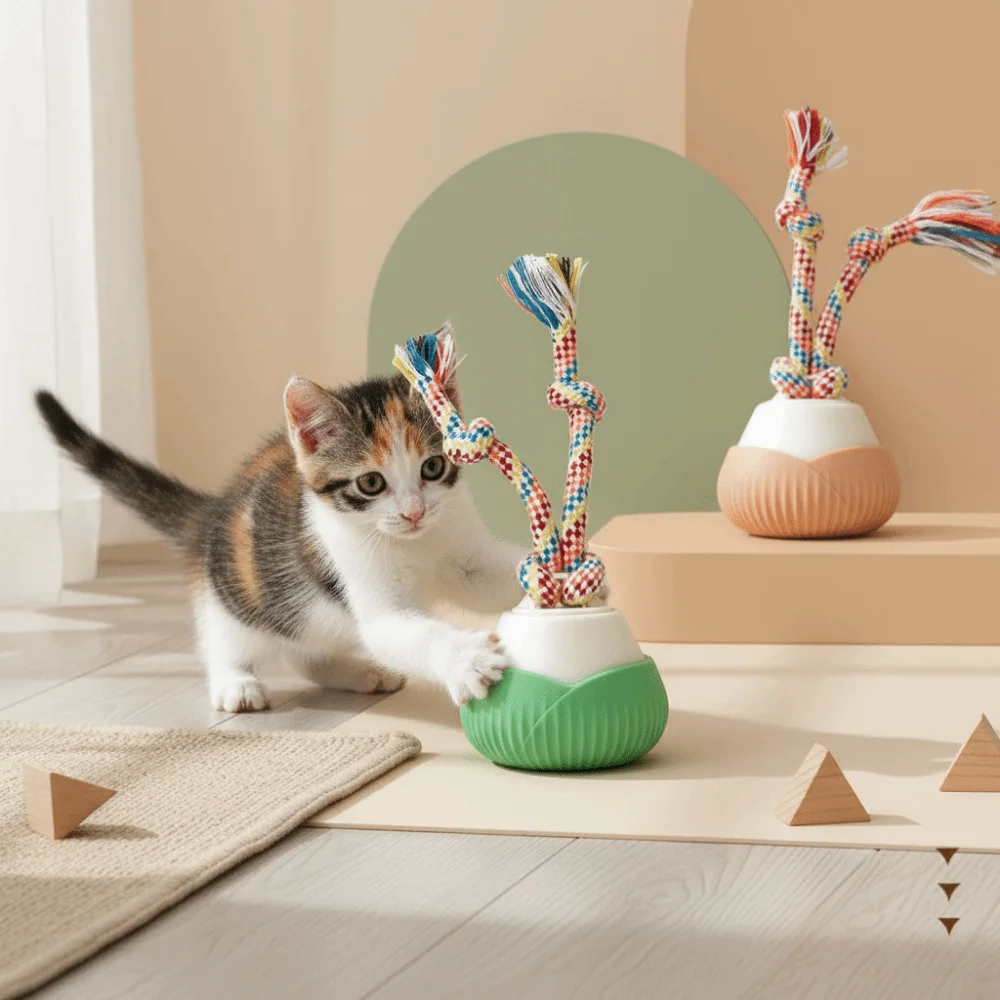 

Rechargeable Interactive Dog Ball Rotating Smart Automatic Rolling Ball Self Play Durable Moving Cat Indoor Play