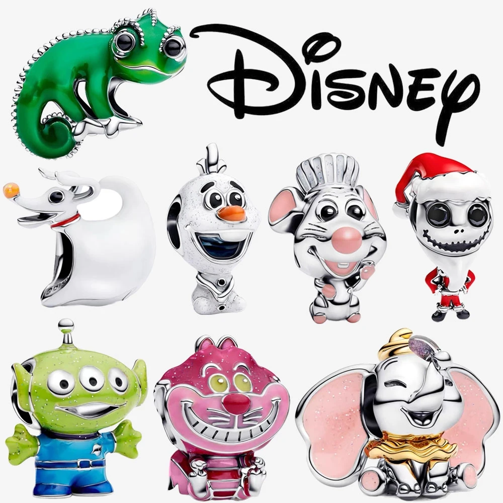 ديزني غرزة ميني دامبو ديدبول 925 فضة استرخى دلايات 925 بلاتا صالح الأصلي خرز سوار مجوهرات هدية لتقوم بها بنفسك #4