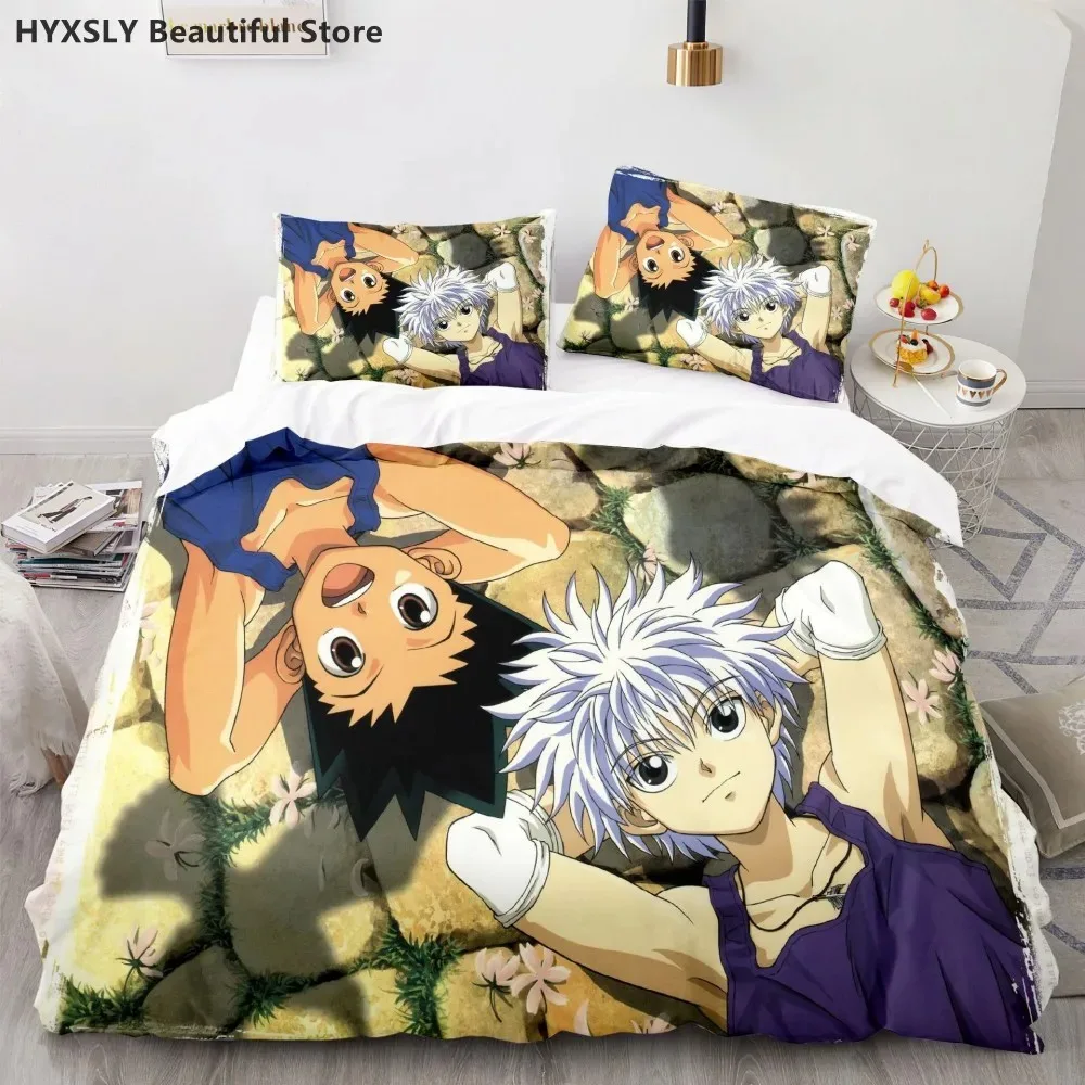 

Hunter X Hunter 3D Bedding Set Japanese Anime Twin Queen King Quilt Cover Pillowcases Polyester For Kids Duvet Cover Sets