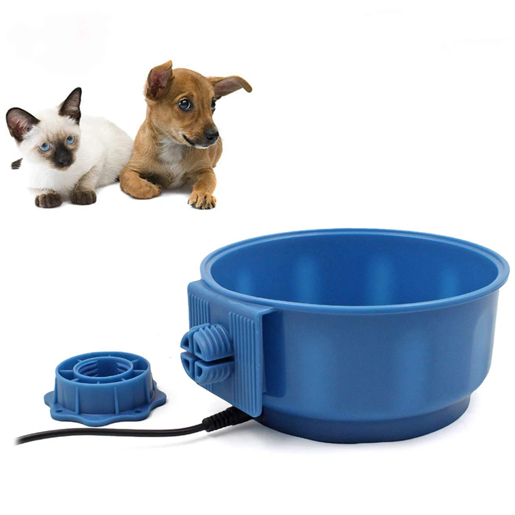 

Heated Pet Bowl 20 OZ Capacity Hanging Heated Water/Food Dish 10W USB Thermal-Bowl For Puppies Cats Wholesale