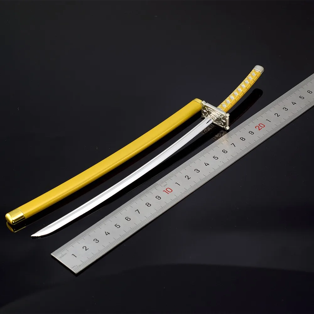 26cm Bleach Anime Replica Zanpakuto Los Lobos Katana Metal Weapon Model Coyote Starrk 1:6 Action Figure Accessory Decoration Toy