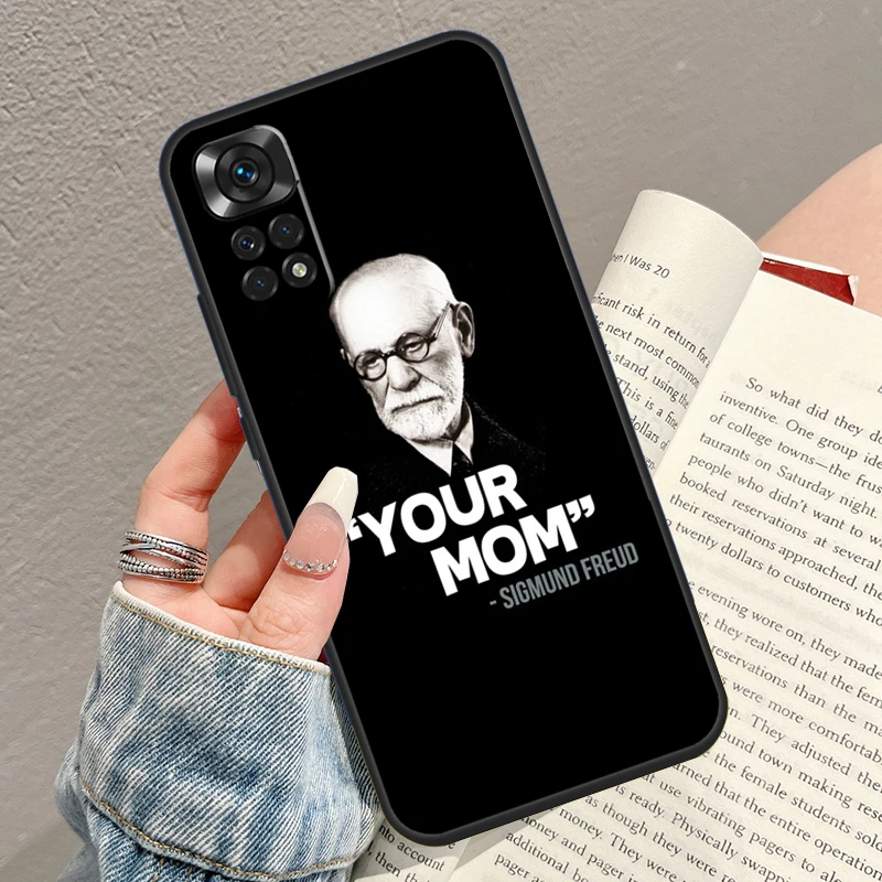 Sigmund Freud Case For Xiaomi Redmi Note 11 10 9 12 Pro Plus 12 Turbo 10S 11S 12S Redmi 12C 10C 9C Cover