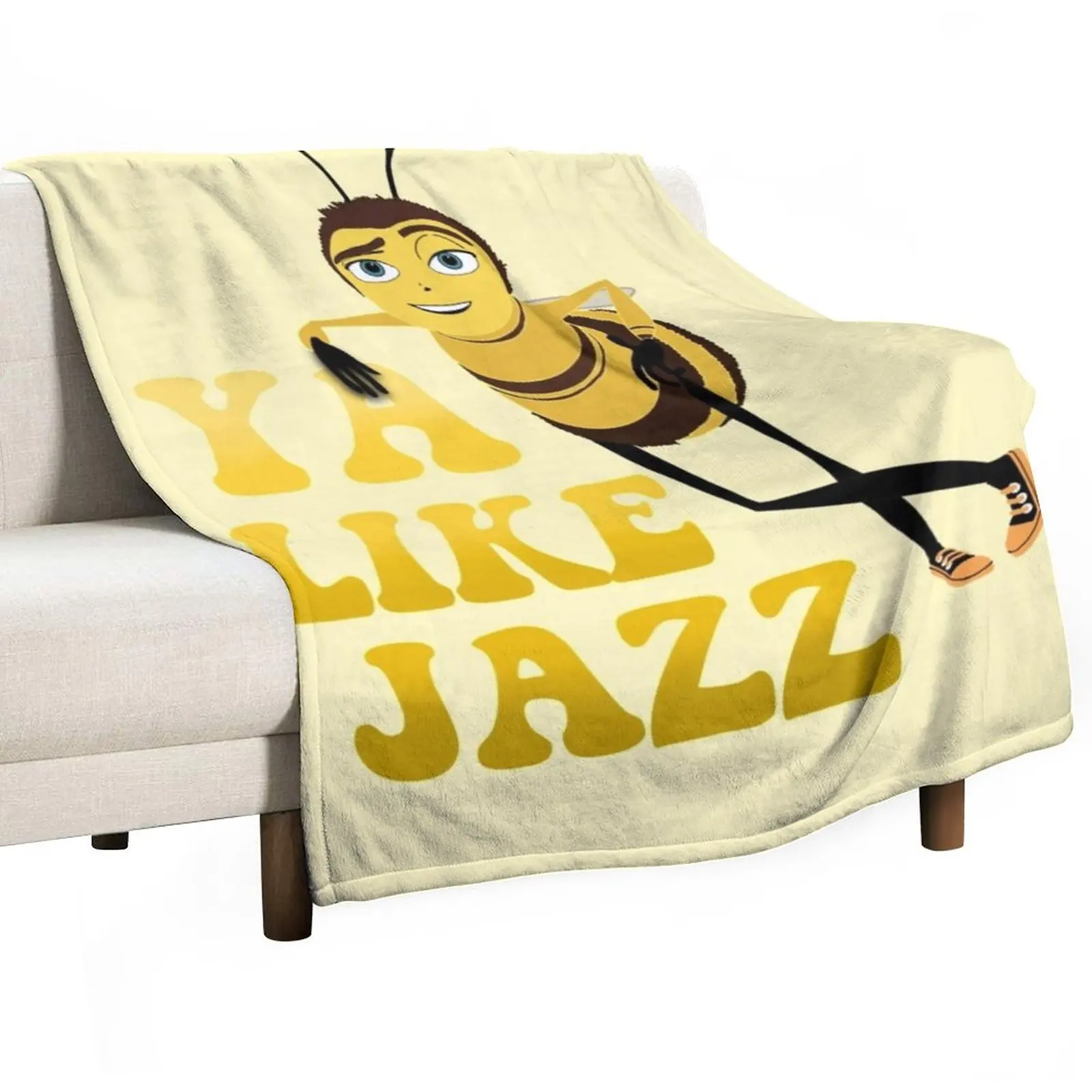 

Одеяло с пчелами из фильма Ya like jazz, диванное покрывало для кровати, одеяло для дивана, детское тонкое одеяло