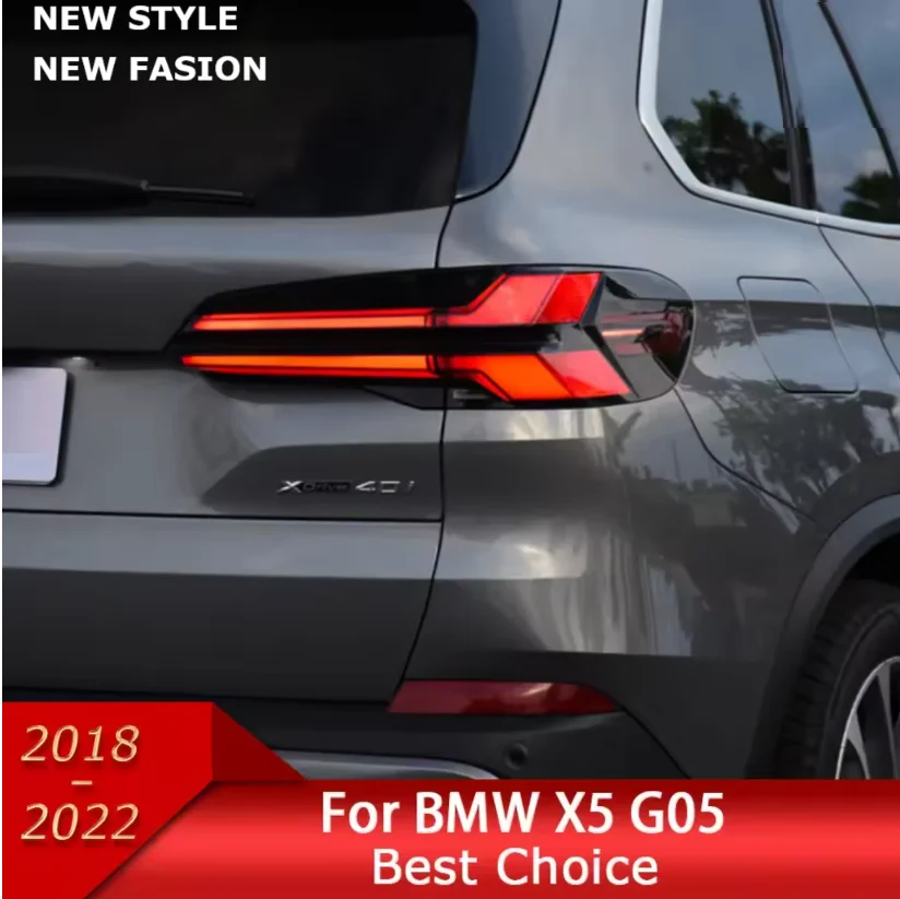 المصابيح الخلفية لسيارات BMW G05 X5 المصابيح الخلفية 2019 2020 2021 2022 2023 G05 G18 لمبة خلفية LED DRL LCI إشارة الانعطاف الديناميكي اكسسوارات السيارات