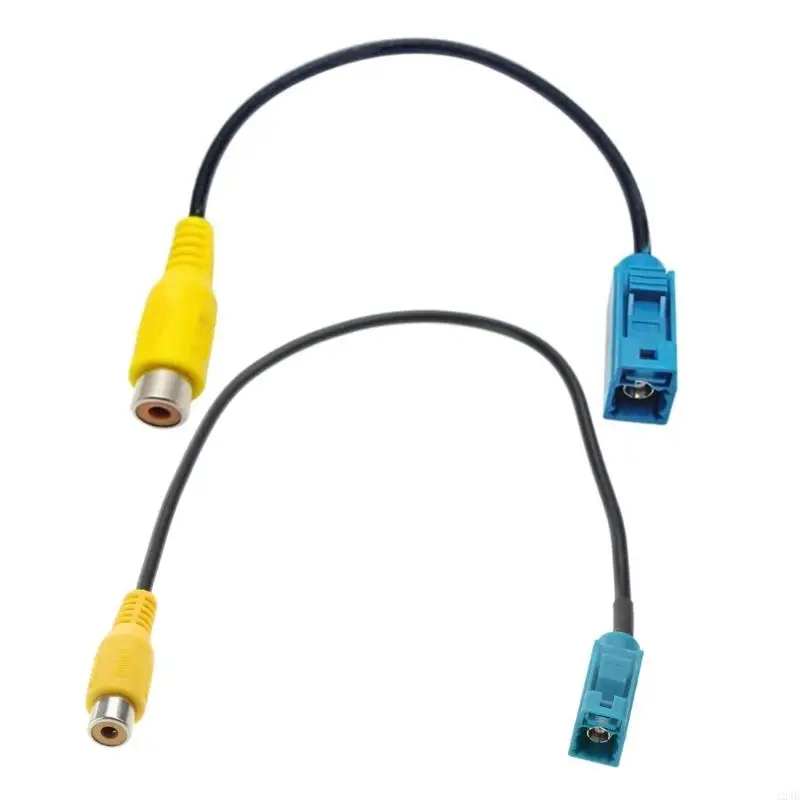 124B Upgraded Car Reversing Camera Adaptor Cable Fakra Female to RCA Female Compatible wth C/E/GLKS80L 30cm/12-inches