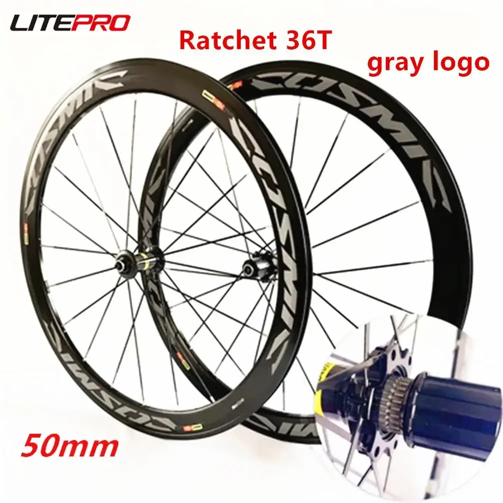 

Litepro 700C 36T Ratchet 30 40 50mm Wheelset V C Disc Braek Road Bicycle 11Speed Wheels