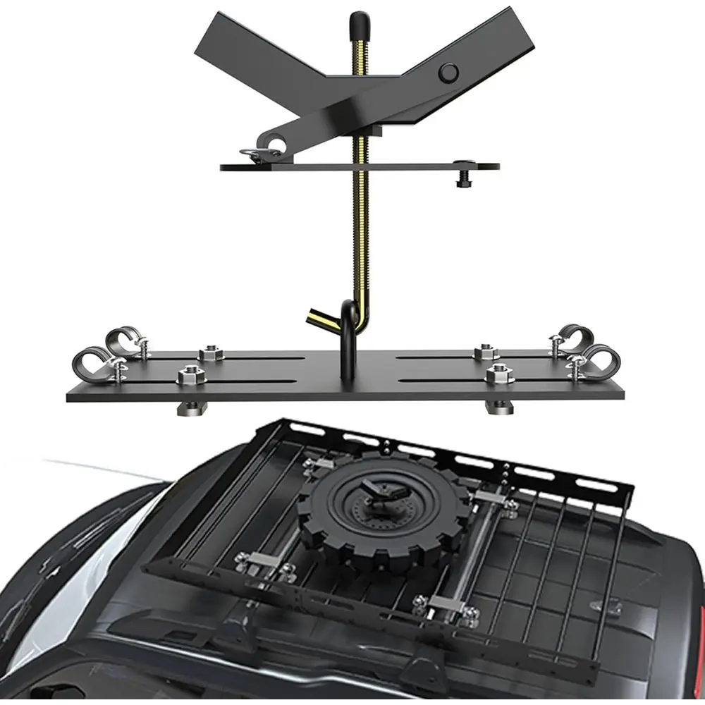 Spare Tire Carrier with Lock for Tires up to 35 Inches - Roof Rack Compatible