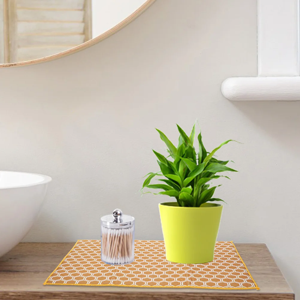 

2Pcs Kitchen Absorbent Mat 38x50cm Coffee Multi function Drying Pad Tableware Dishwasher Proof Anti slip High Absorbency