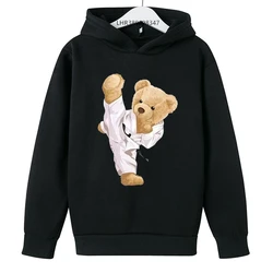 Autumn Winter fashion Bear Children's Hoodie tops Children leisure Clothing Suitable age 3-12 Boys Girls  Sweatshirt coat