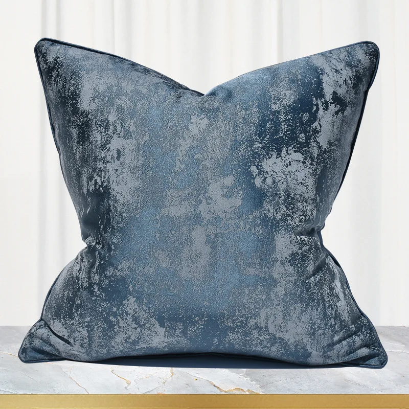 Design Luxury Sofa Cushion Cover Blue Geometric Pillow Cover for Home Hotel Sofa Bedroom Decoration 30x50 45x45 50x50 40x60cm