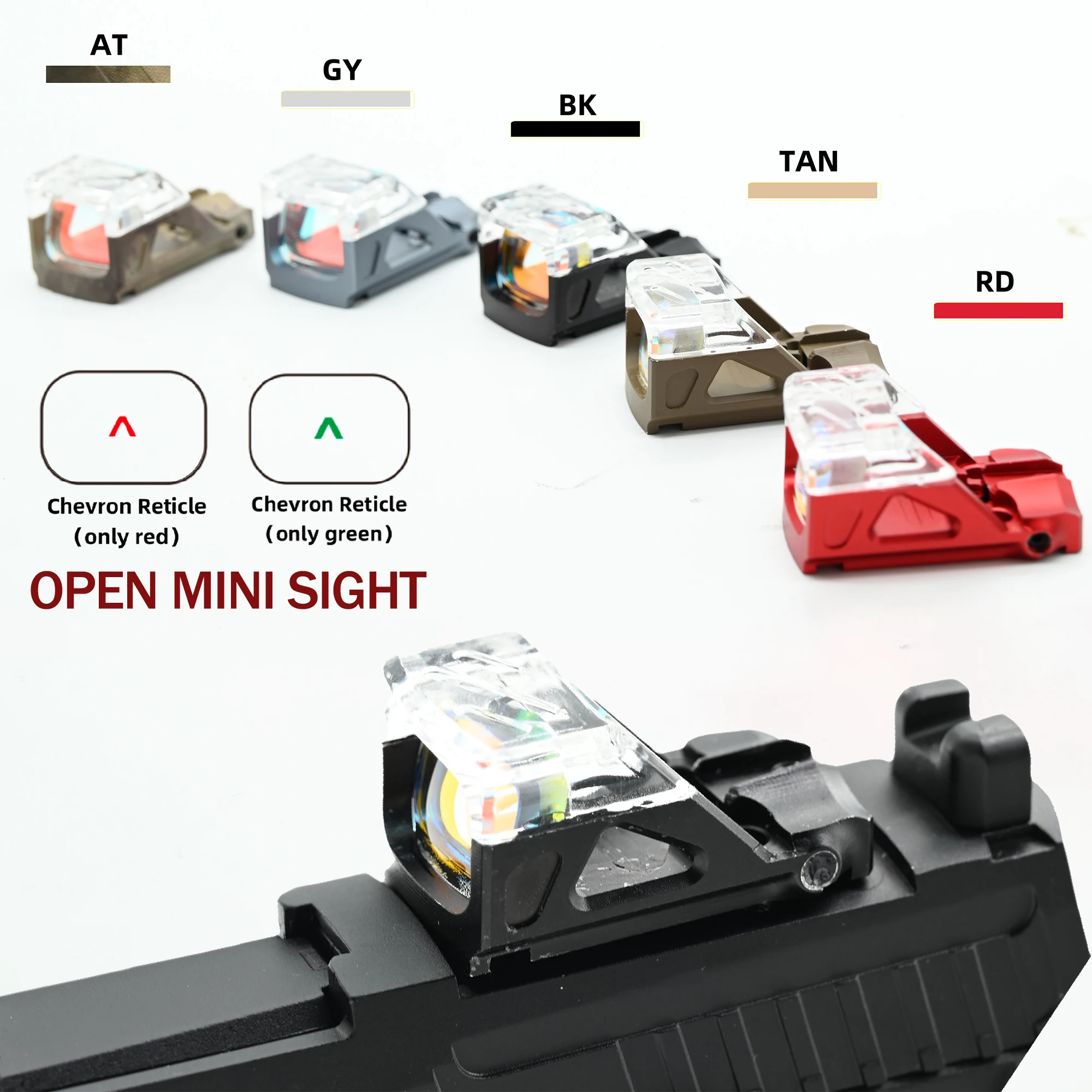التكتيكية ريد دوت البصر ث/التلقائي تعديل الضوء كوليماتور للصيد مسدس ريد دوت البصر ل Gl *ck 17 19