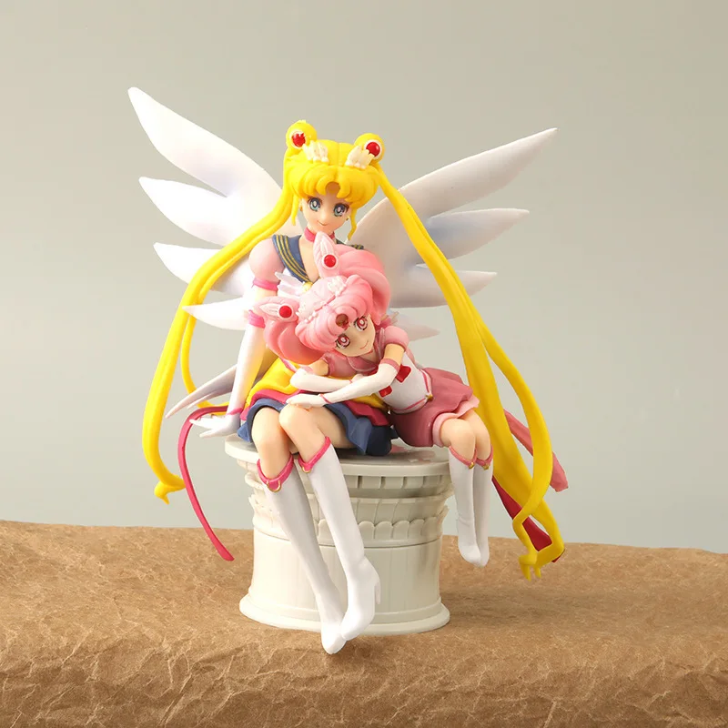 Cartoon Sailor Moon Anime Figure Kawaii Action Figurine Tsukino Usagi Small Lady Serenity Toys Collection Desktop Ornaments