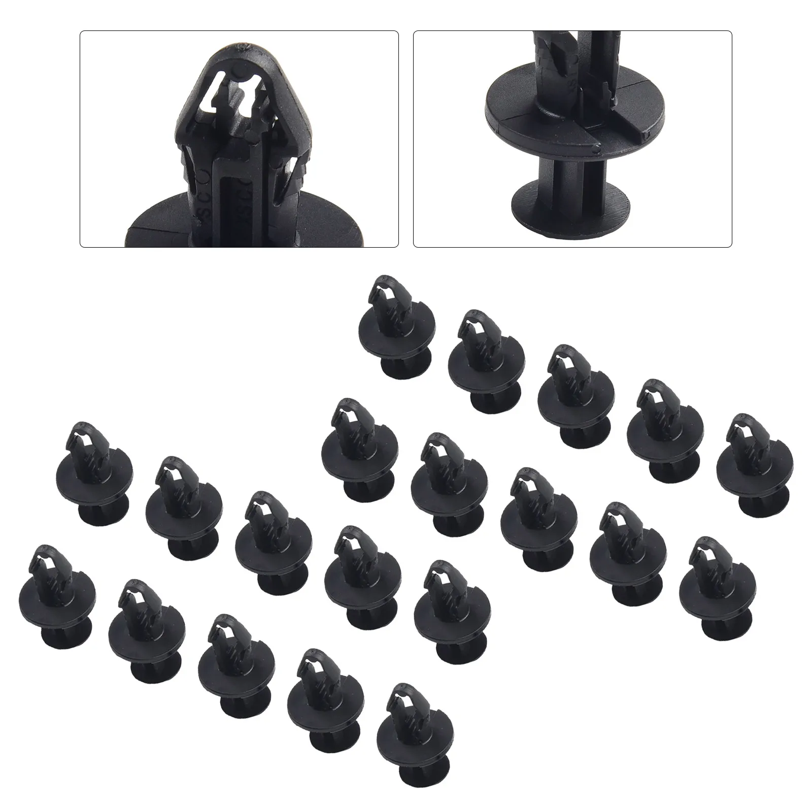 Car Clips Undertray Rivets Car Accessories 1128034-00-B 20pcs/set Black ABS Fit Into 8mm Hole For Tesla Model 3