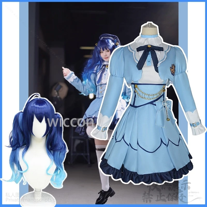 Anime YouTuber VTuber NIJISANJI Vliver Cosplay Amamiya Kokoro Costume Lolita Parrucca del Vestito Sexy Bello Vestito Per Le Ragazze Personalizzato