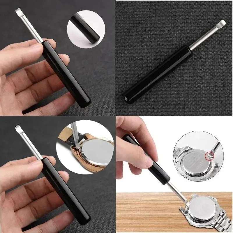 Metal Watch Case Opener Prying Tool Back Cover Remover Repair Kit For Battery Replacement DIY Watchmaker Maintenance Instrument