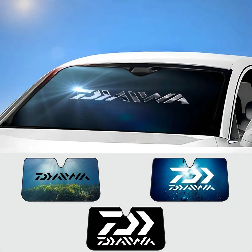 

D-Daiwa-S F-Fishing ЛОГОТИП Автомобильный солнцезащитный козырек на лобовое стекло шокованные солнцезащитные козырьки на переднее окно автомобиля сохраняют автомобилем прохладу УФ