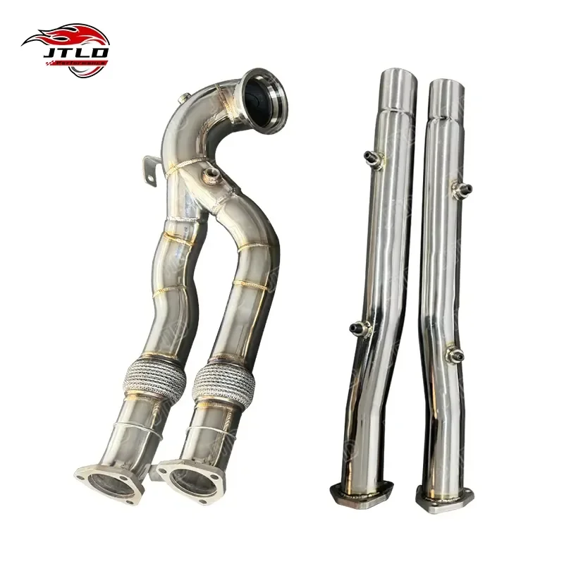 Professional High-Flow 70mm Front Pipe Exhaust Downpipe for Audi RS3 2.5T 2017-2023 with OPF Stainless Steel