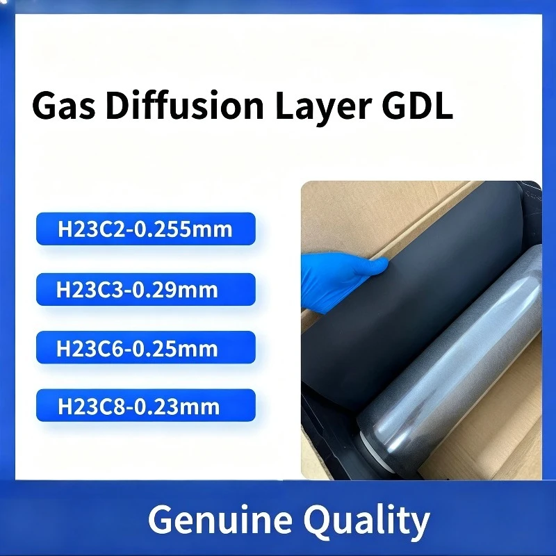 H23C8 Gas Diffusion Layer GDL Carbon Paper 280 Micron Thick Electrode Material For Fuel Cell & Water Electrolysis
