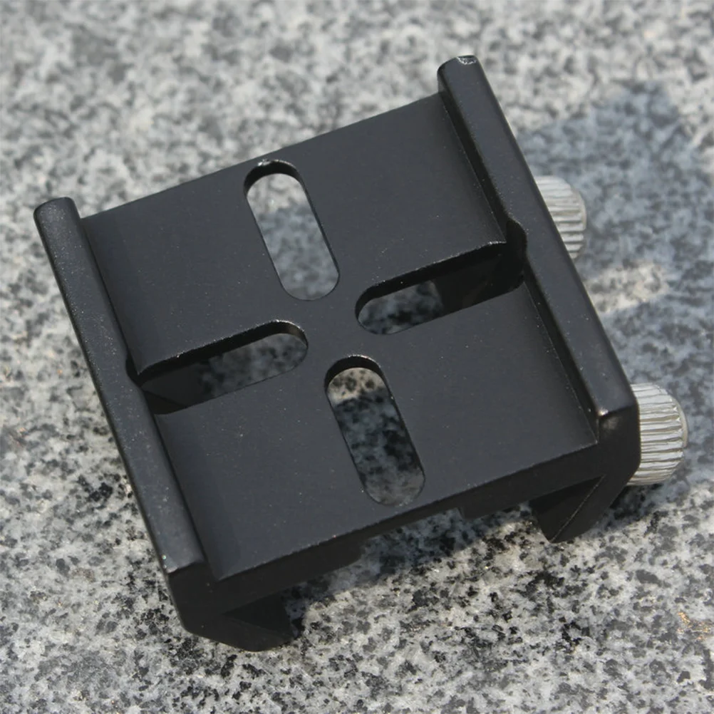 

Black Aluminum Dovetail Slot Mounting Base Solid Metal Bracket for Telescope Astronomical Use Ultra-Light