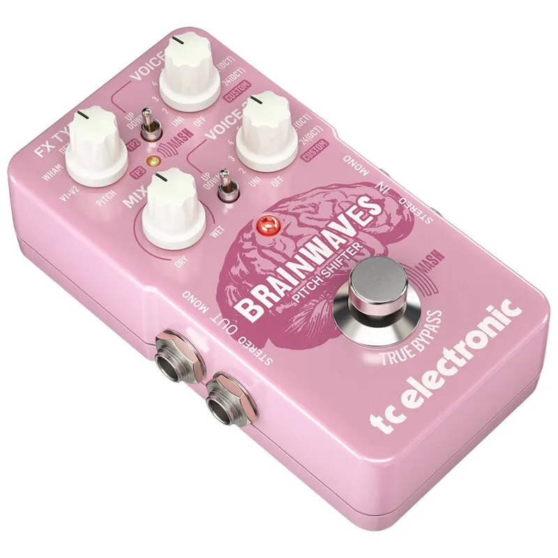 Genuine Wholesale TC ELECTRONICS BRAINWAVES PITCH SHIFTER Guitar Bass Distortion Single Block Offers Guitar Effect