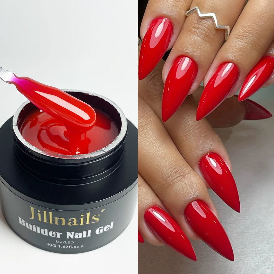 Jillnails 50 ml selbstnivellierendes Builder-Nagelgel, mittleres Gel für die Gebäude von Nagelverlängerungen