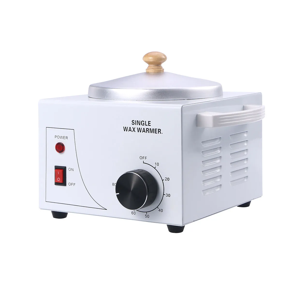 シングルポットワックスヒーターマシン-プロ用サロン脱毛器-大型サイズ-温度調節可能-ワックスヒーター-パラフィンワックスメルター