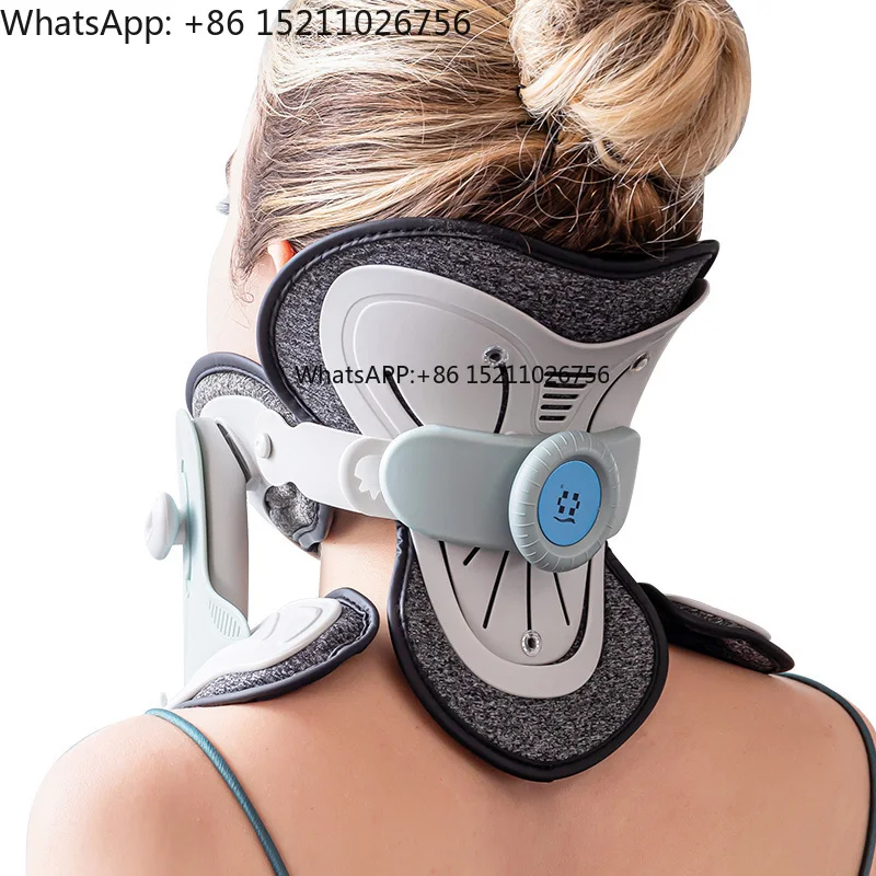 Alphay Adjustable  Spine Support Lightweight Comfortable Design Cervical Traction Device Neck Brace for Pain Relief