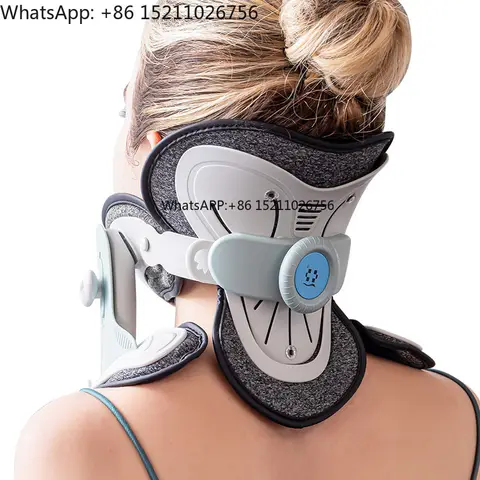 Alphay Adjustable  Spine Support Lightweight Comfortable Design Cervical Traction Device Neck Brace for Pain Relief