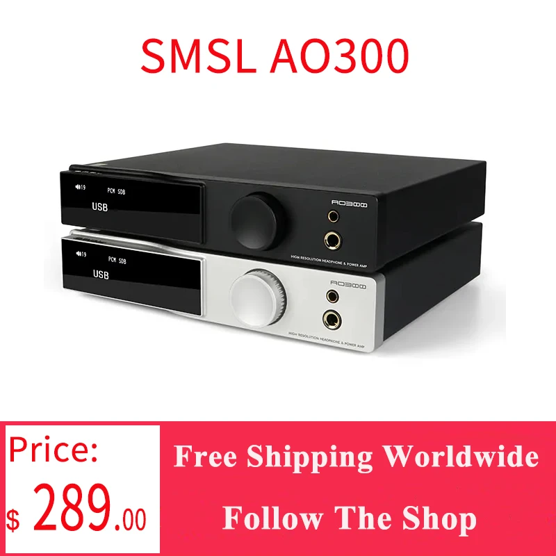 

SMSL AO300 Digital Amplifier MA5332MS AMP CS43131 DAC Chip DSD256 Bluetooth MQA 2.1 Channel with Aubwoofer USB Decoding Speaker