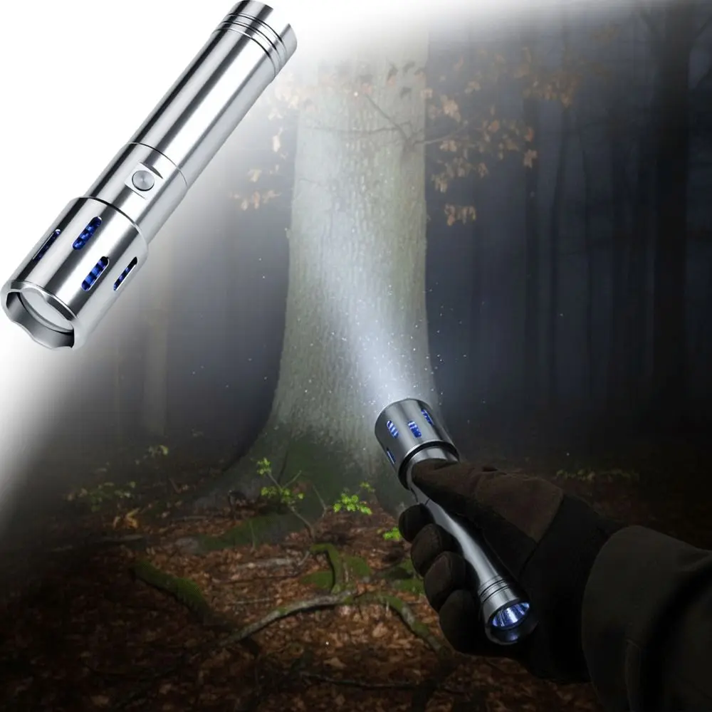 Aluminum Alloy Super-Bright Flashlight Super-Bright Long-Range Multi-Functional Flashlight Multi-Functional