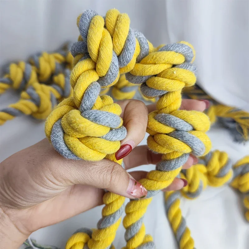 1 Interactive Training Products Pet Dog Toothbrush Bite Resistant Cotton Ball Stick Knot Rope Puppy Chew Teeth Clean Toy For Dog