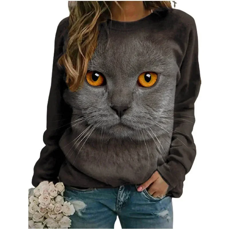 

Kawaii New 3D Print Cute Animal Cats Dogs Sweatshirts Women Funny Streetwear Pullovers Fashion Harajuku Clothing Winter Pullover