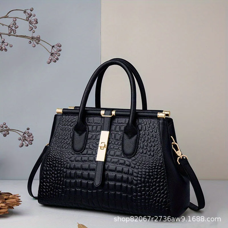 Cross border versatile women's middle-aged mother tote bag 2023 new fashionable and atmospheric handbag